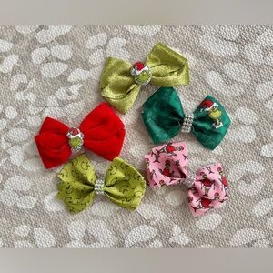 The grinch girls bows